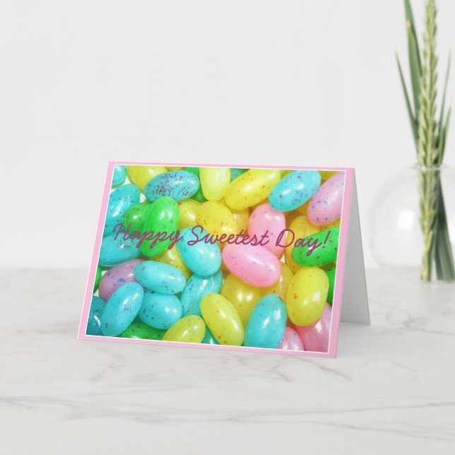 Carte de voeux la plus douce heureuse de bonbons (Devant)