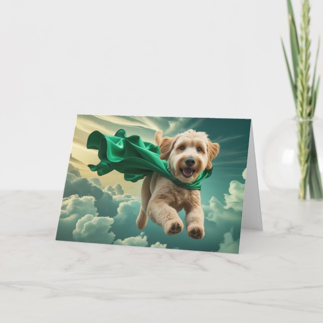 Carte de voeux Labradoodle (Devant)