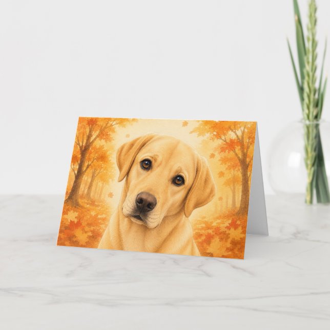 Carte de vœux Labrador (Devant)