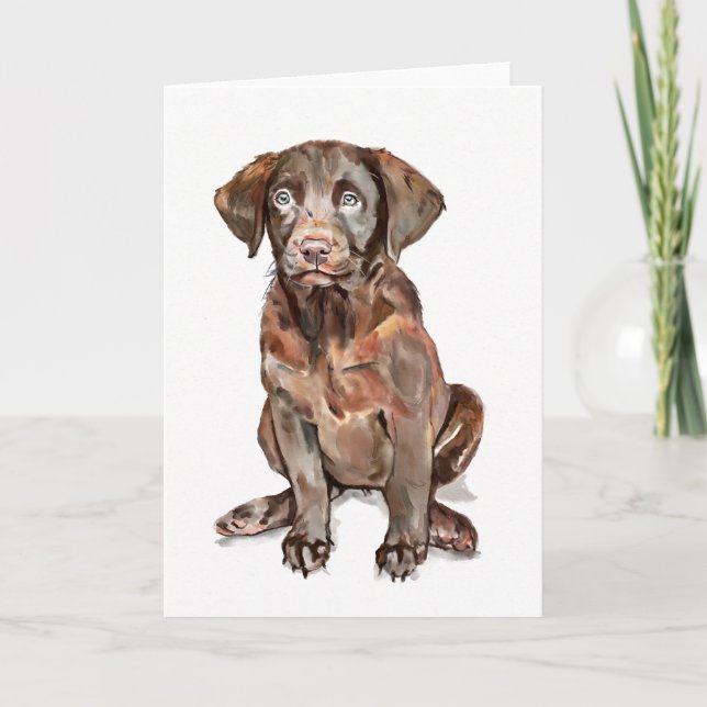 Carte de vœux Labrador Retriever (Devant)