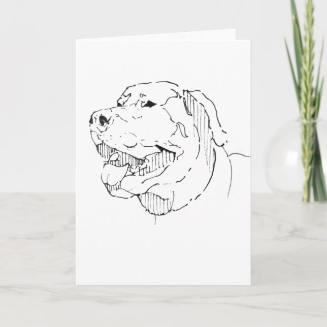 Carte de vœux Labrador Retriever joyeux (Devant)