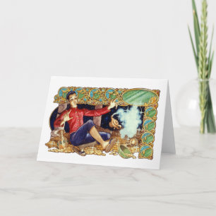 Carte de voeux Lamp d'Aladdin