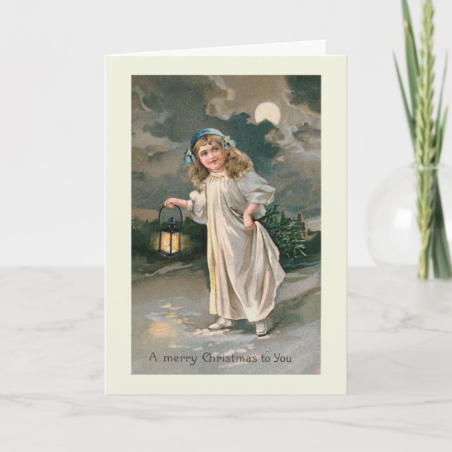 Carte de voeux "Lanterne de Noël" (Devant)