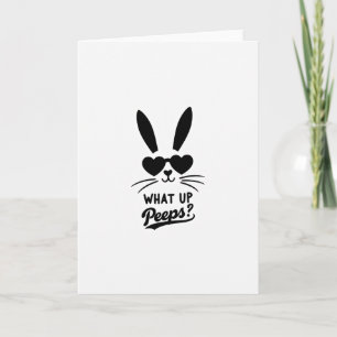 Carte de vœux Lapin Cool