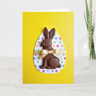 Carte de Vœux Lapin en Chocolat