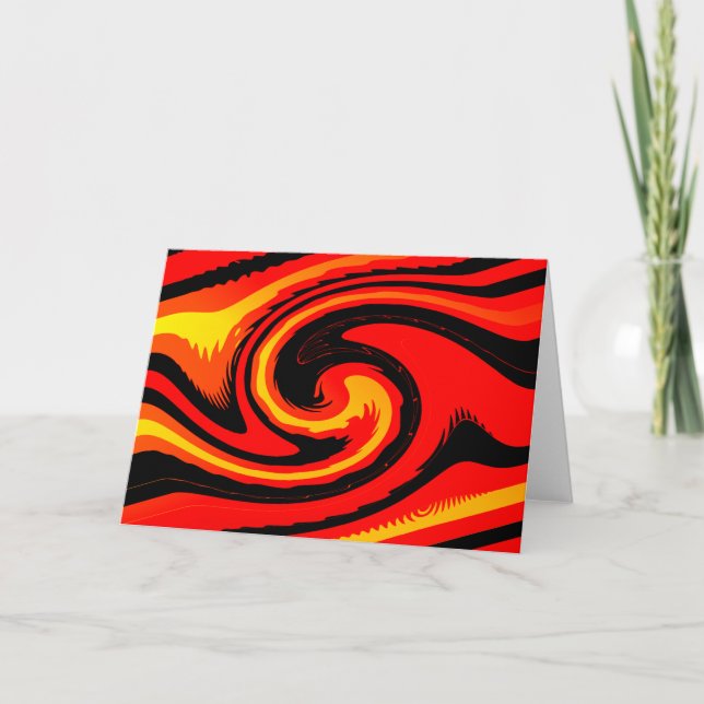 Carte de voeux Lava (Devant)
