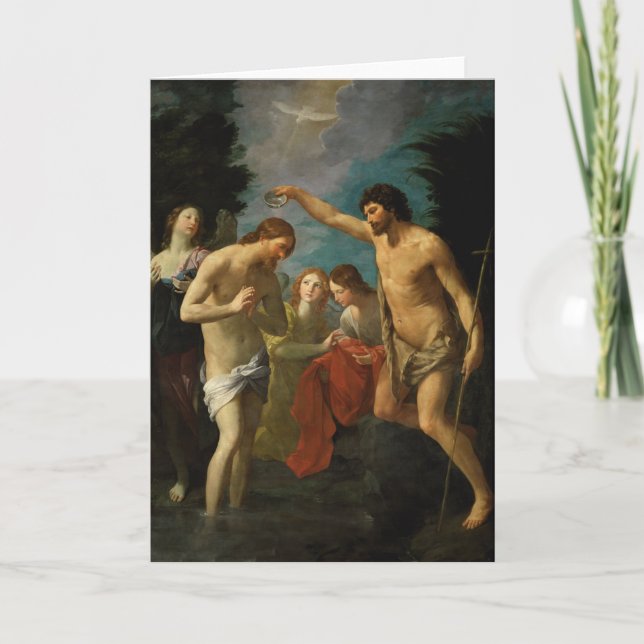 Carte de voeux "Le Baptême du Christ" (Devant)