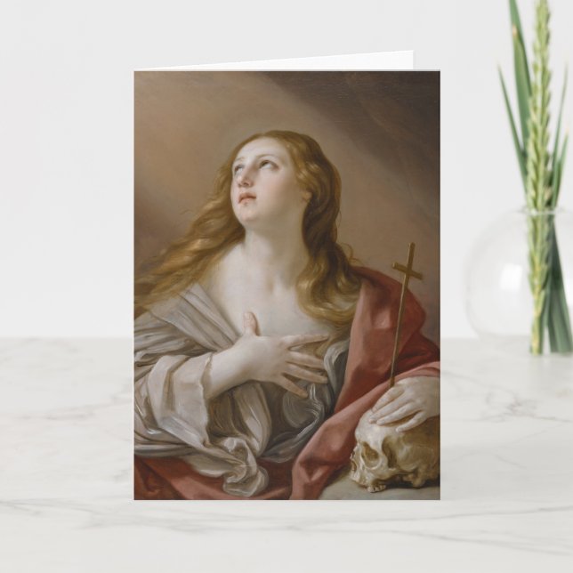 Carte de voeux "Le Magdalène pénitent" (Devant)