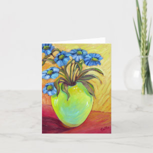 Carte de voeux 'Le Vase Jaune'
