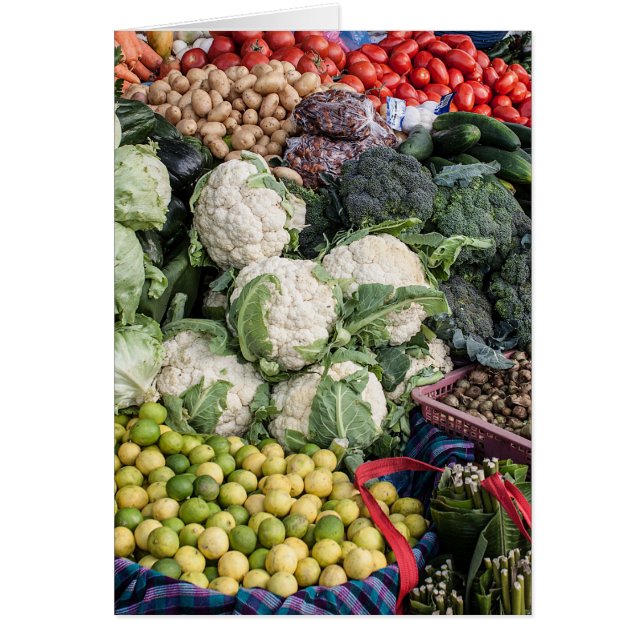 Carte de voeux Légume mixte (Devant)