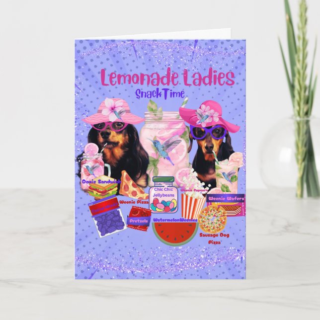 Carte de voeux Lemonade Ladies (Devant)