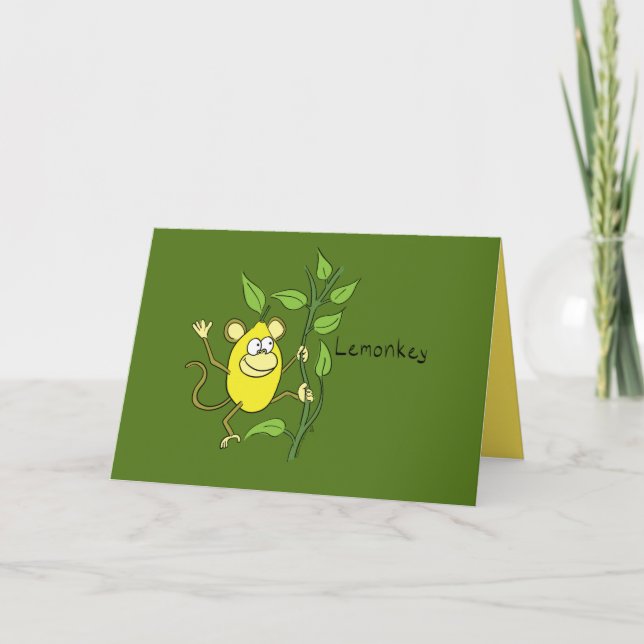 Carte de voeux Lemonkey Lemon Monkey (Devant)