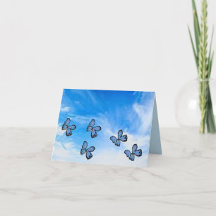 Carte de voeux : Liberté dans le ciel