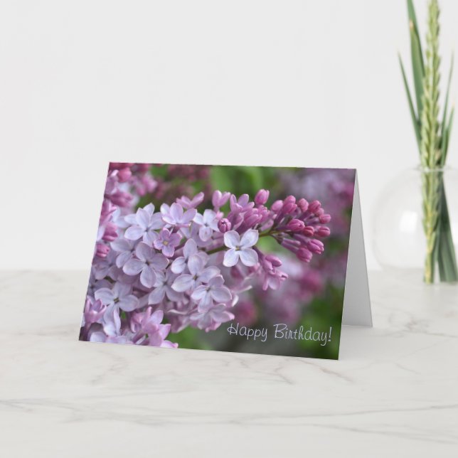 Carte de voeux Lilac (Devant)