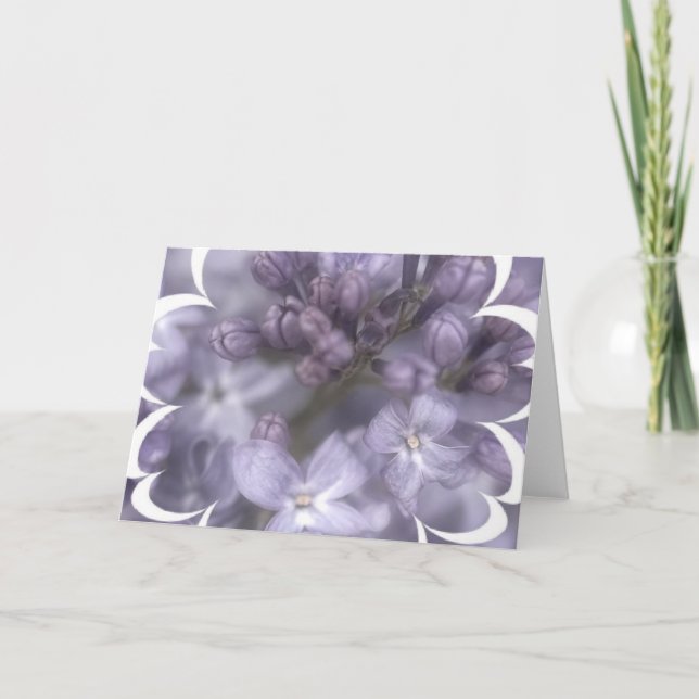 Carte de voeux Lilac Flowers (Devant)