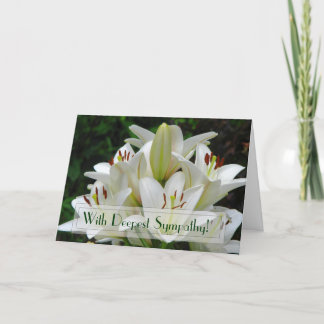 Carte de voeux Lily Sympathy