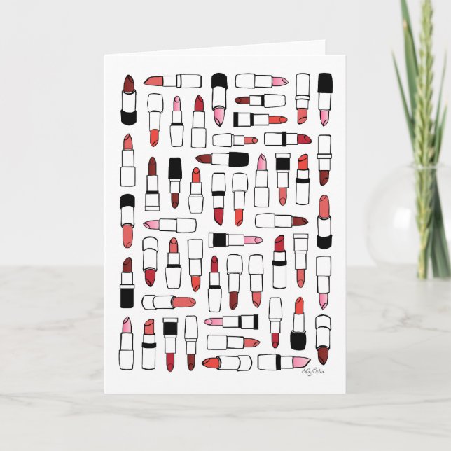 Carte de voeux Lipstick (Devant)
