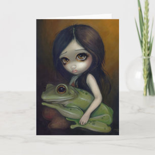 Carte de voeux "Little Frog Girl"