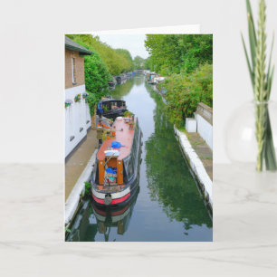 Carte de voeux Little Venice London Barge