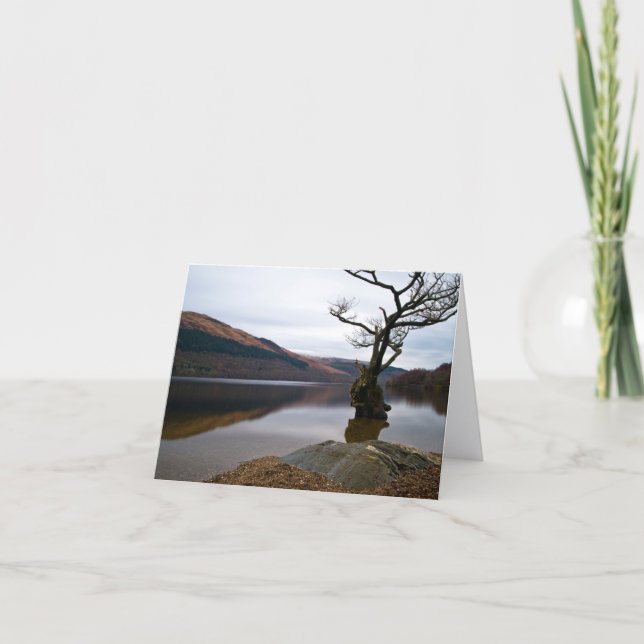 Carte de vœux Loch Lomond, Écosse (Devant)