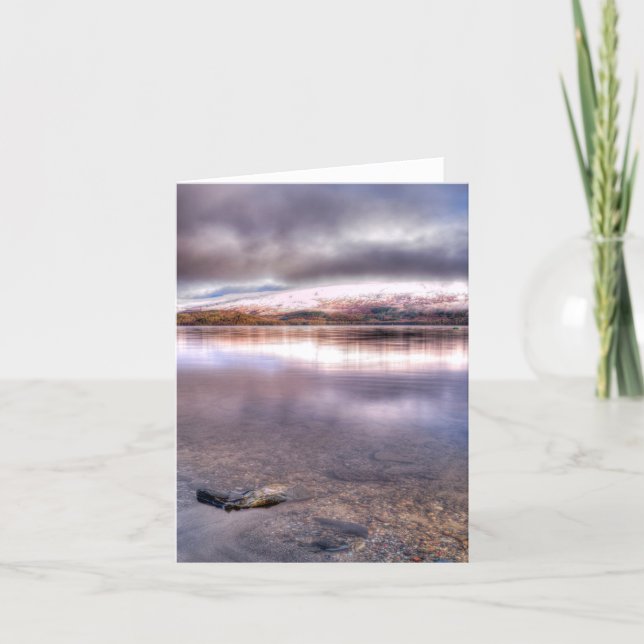 Carte de vœux Loch Lomond, Écosse (Devant)