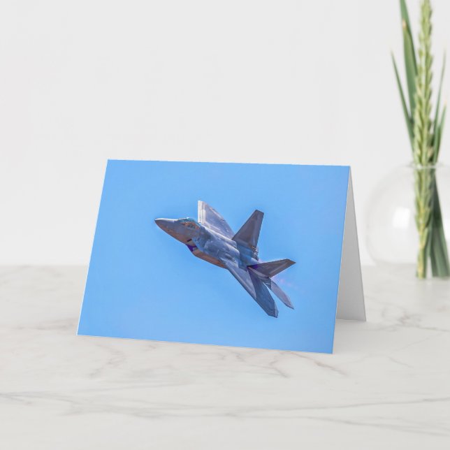 Carte de voeux Lockheed Martin F-22A Raptor (Devant)