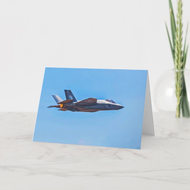Carte de voeux Lockheed Martin F-35A Lightning II (Devant)