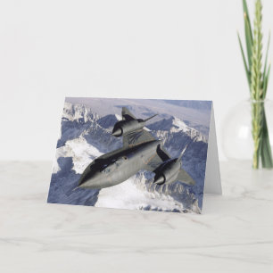 Carte de voeux Lockheed SR-71B Blackbird