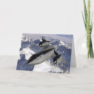 Carte de voeux Lockheed SR-71B Blackbird