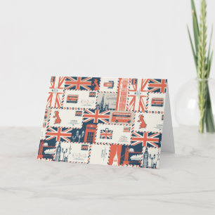 Carte de voeux London Post (vide)