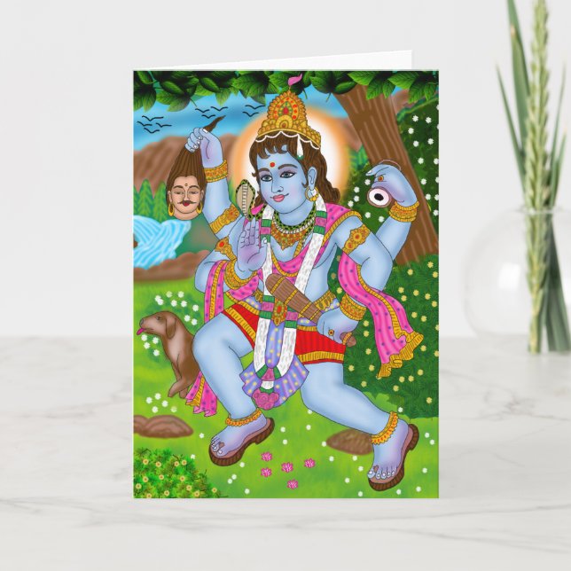 Carte de voeux Lord Bhairava (Devant)