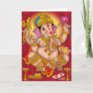 Carte de vœux Lord Ganesha