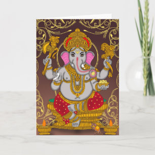 Carte de voeux Lord Ganesha