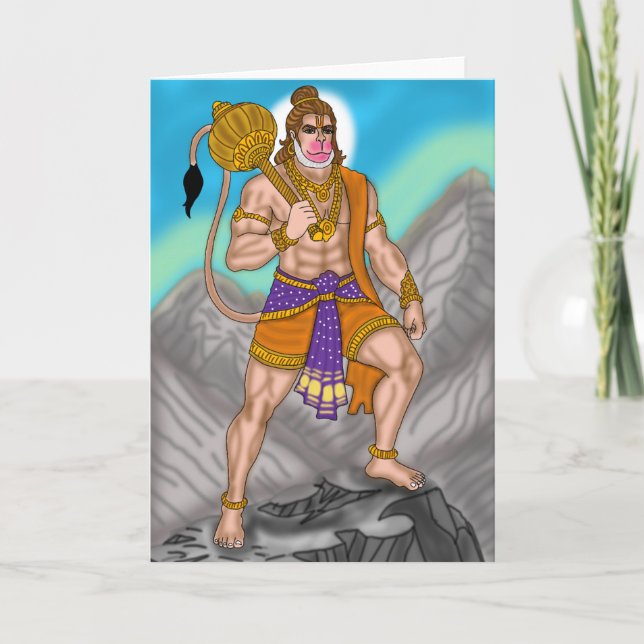 Carte de voeux Lord Hanuman (Devant)