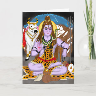 Carte de vœux Lord Shiva
