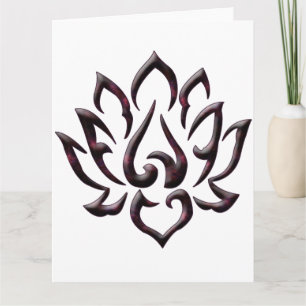 Carte de voeux Lotus Flower Purple Universe