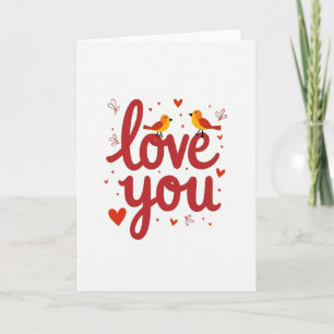 Carte de vœux Love Birds