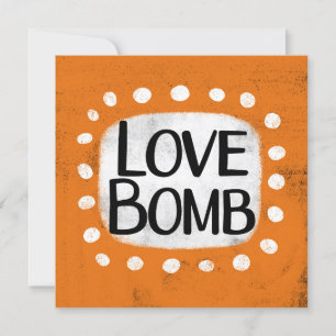 Carte de voeux Love Bomb