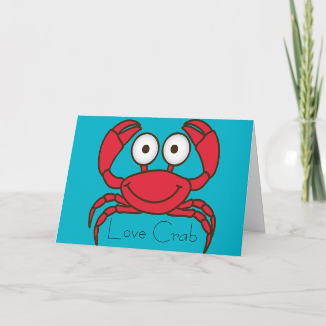 Carte de voeux Love Crab (Devant)