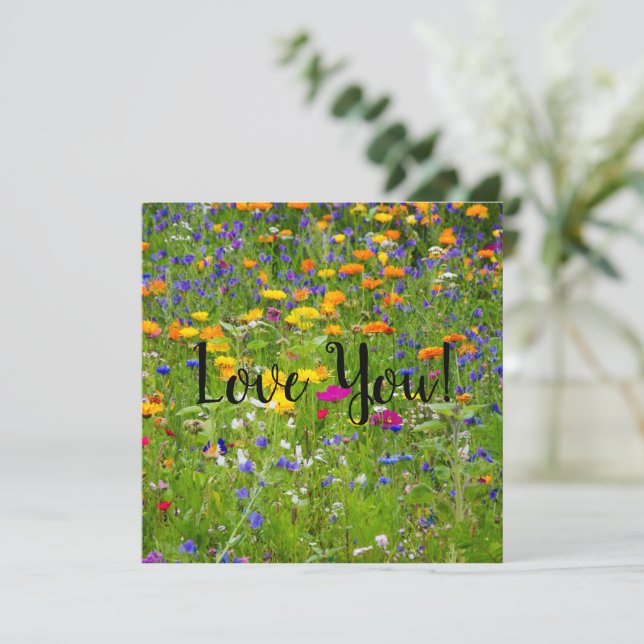 Carte de voeux Love Flat (Debout devant)