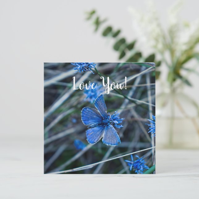 Carte de voeux Love Flat (Debout devant)