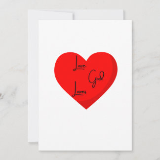 Carte de vœux Love God Loves