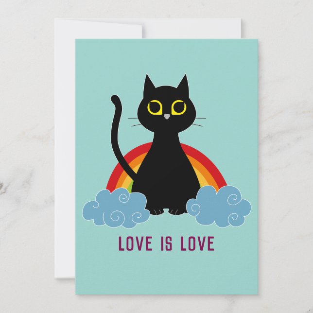 Carte de voeux LOVE IS LOVE (Devant)