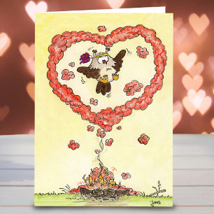 Carte de vœux Love signal par Nicole Janes