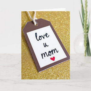 Carte de vœux Love U Mom