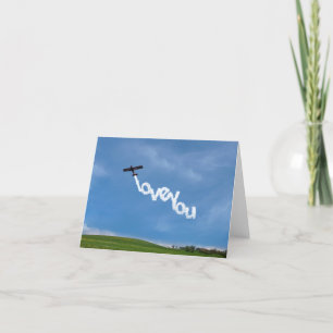 Carte de vœux Love You Skywriting