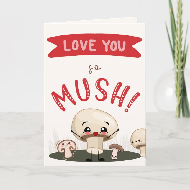 Carte de vœux Love You so MUSH (Devant)
