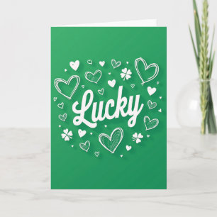 Carte de vœux Lucky Green Cheers