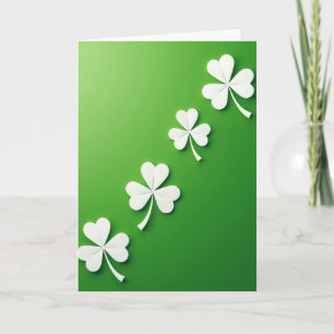 Carte de vœux Lucky Shamrock