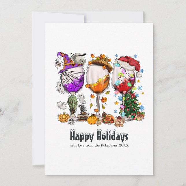 Carte de vœux lumineuse de Noël (Devant)